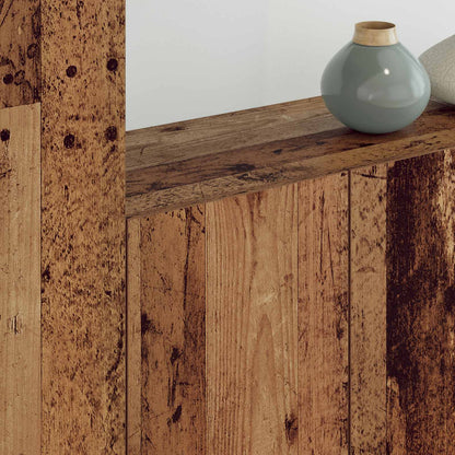 TV Wall Unit Wall-mounted 5 pcs Old Wood Engineered Wood