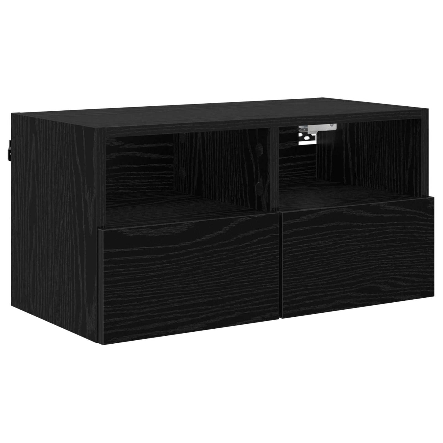TV Wall Units 4 pcs Black Oak Engineered Wood