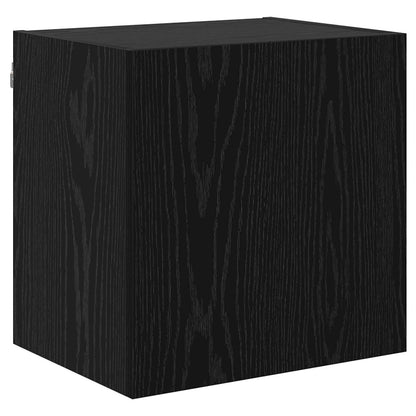 TV Wall Units 4 pcs Black Oak Engineered Wood