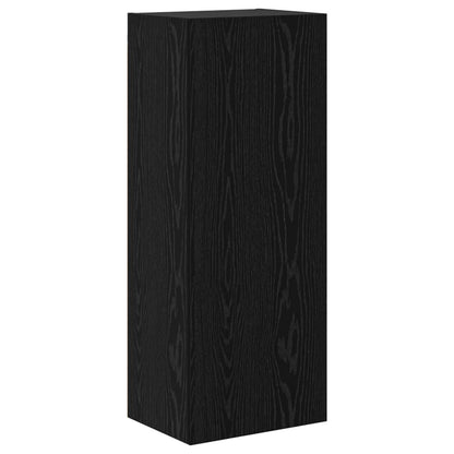 TV Wall Units 4 pcs Black Oak Engineered Wood