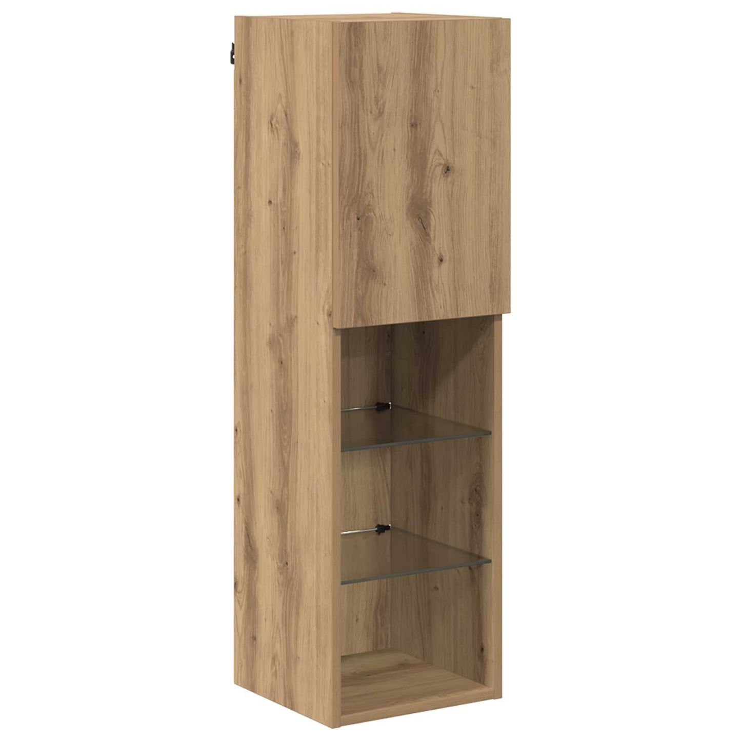 TV Wall Cabinet Set with LED Lights with LED 7 pcs Artisan oak