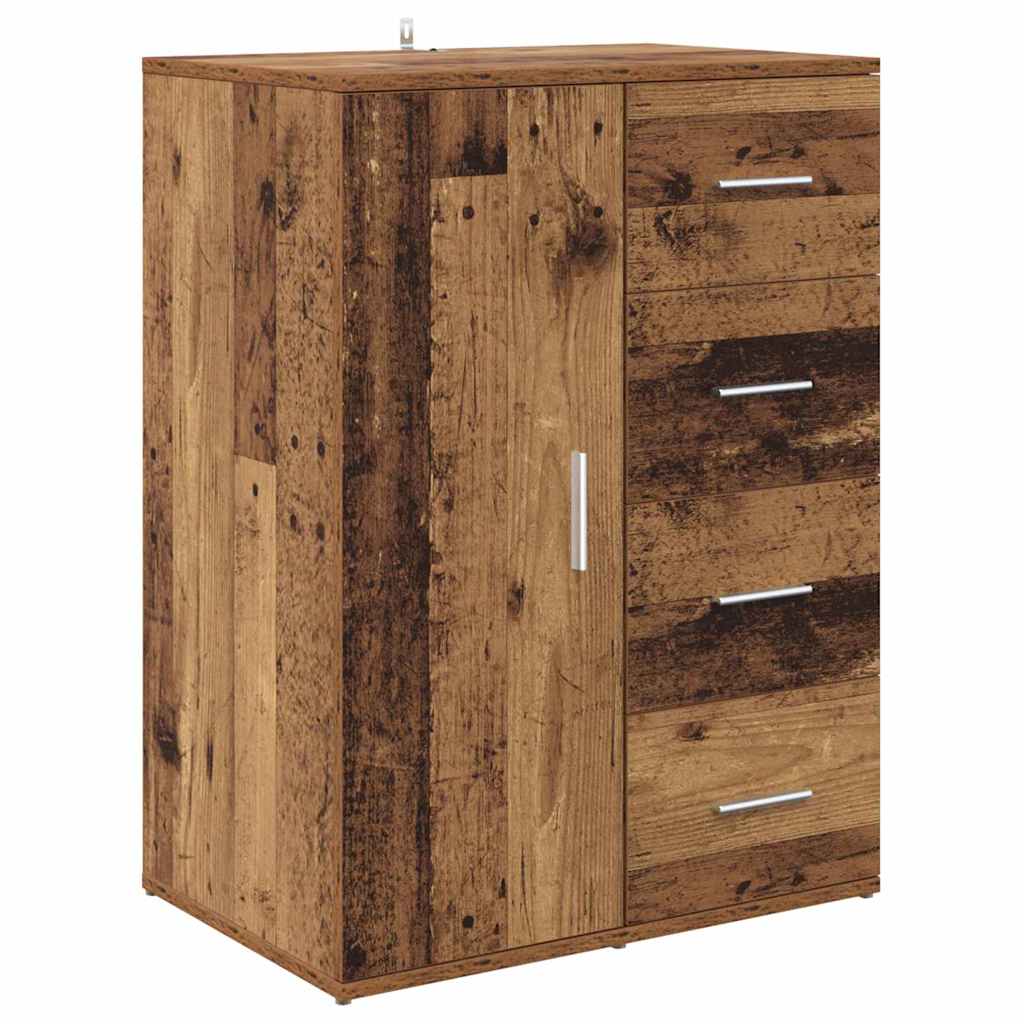 Sideboards with Drawer Corona 2 pcs Old Wood 59 x 39 x 80 cm