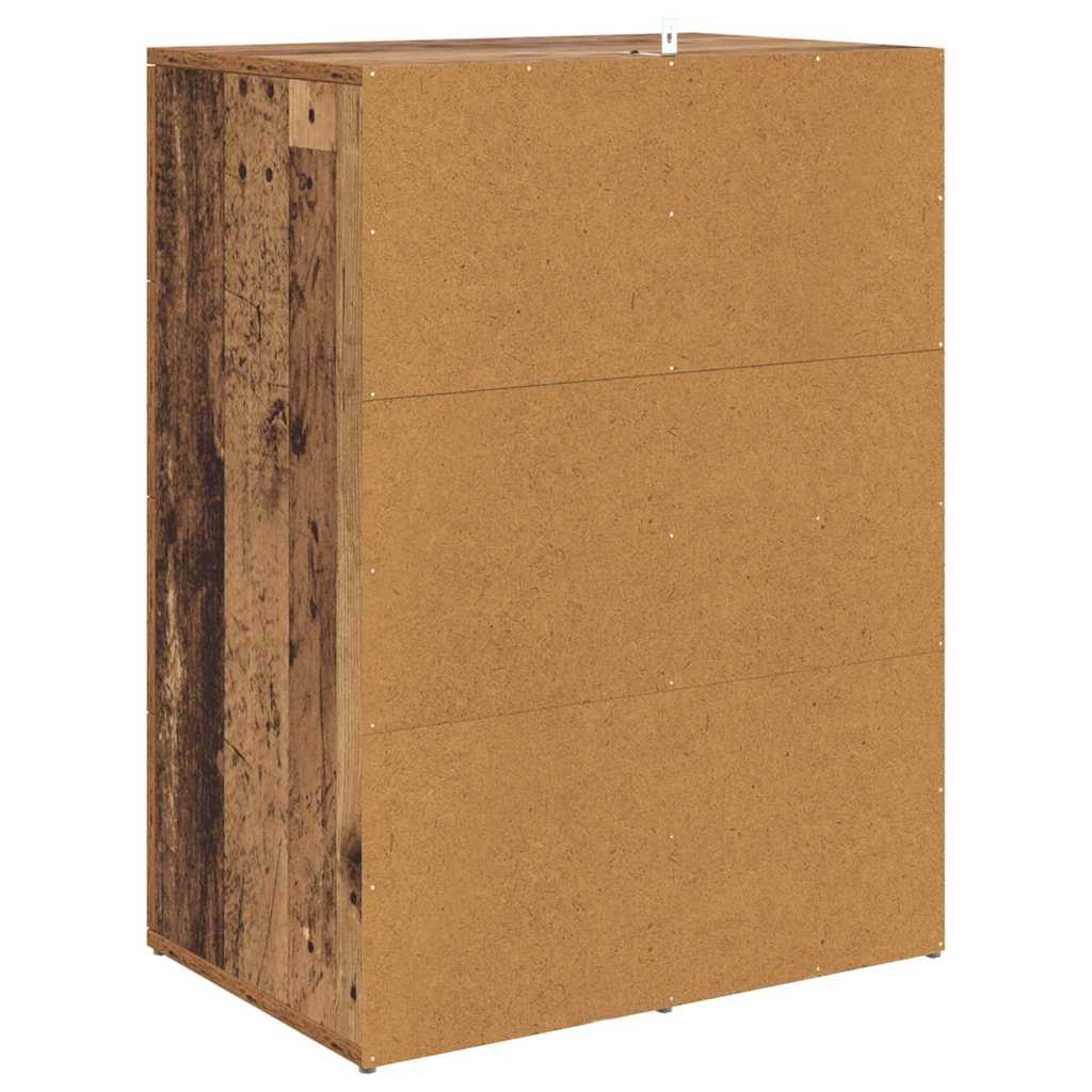 Sideboards with Drawer Corona 2 pcs Old Wood 59 x 39 x 80 cm