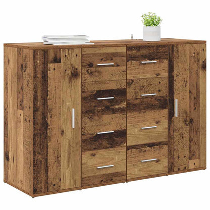 Sideboards with Drawer Corona 2 pcs Old Wood 59 x 39 x 80 cm