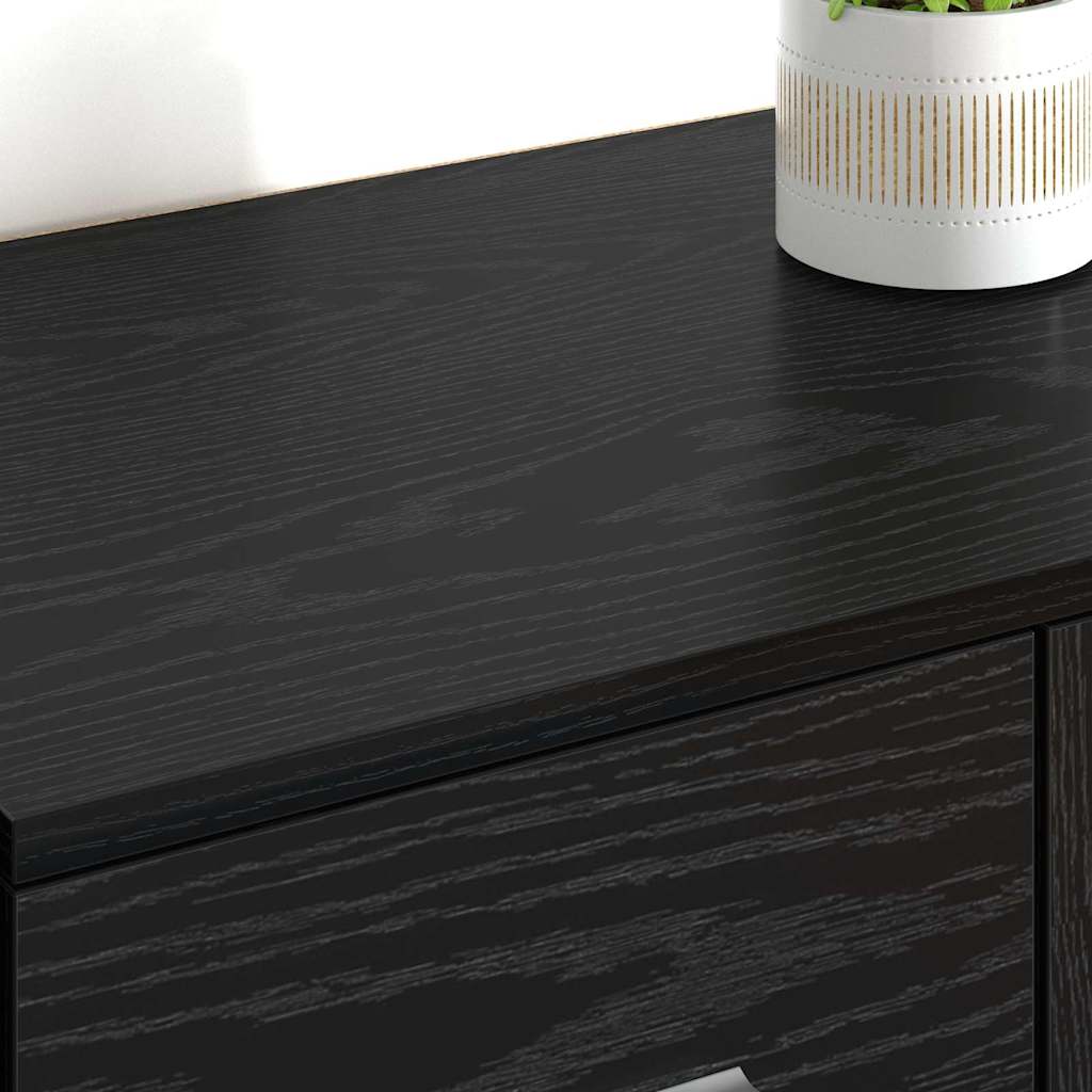 Sideboards with Drawer Corona 2 pcs Black Oak 59 x 39 x 80 cm