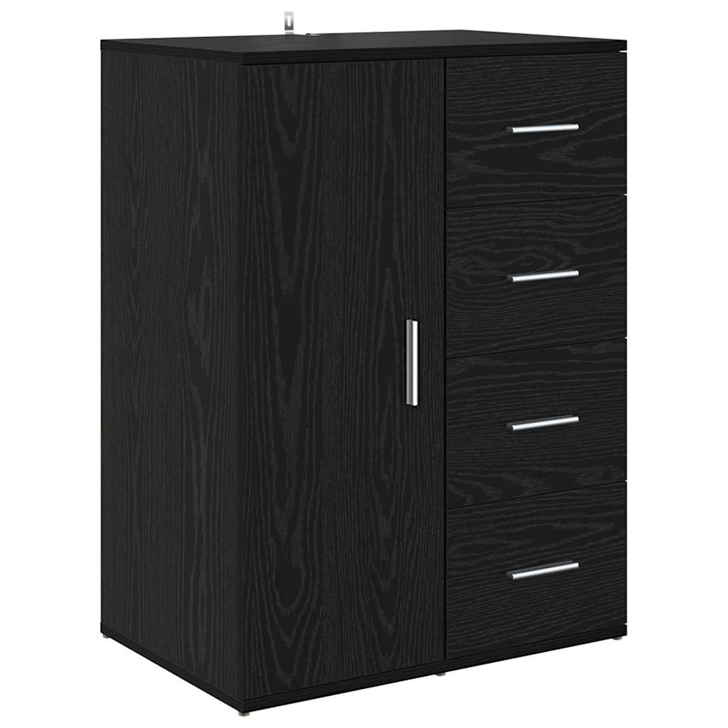 Sideboards with Drawer Corona 2 pcs Black Oak 59 x 39 x 80 cm