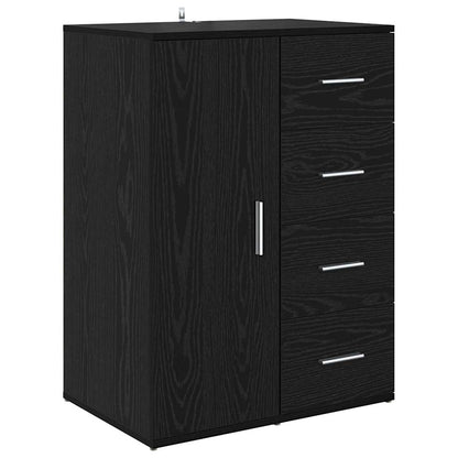 Sideboards with Drawer Corona 2 pcs Black Oak 59 x 39 x 80 cm