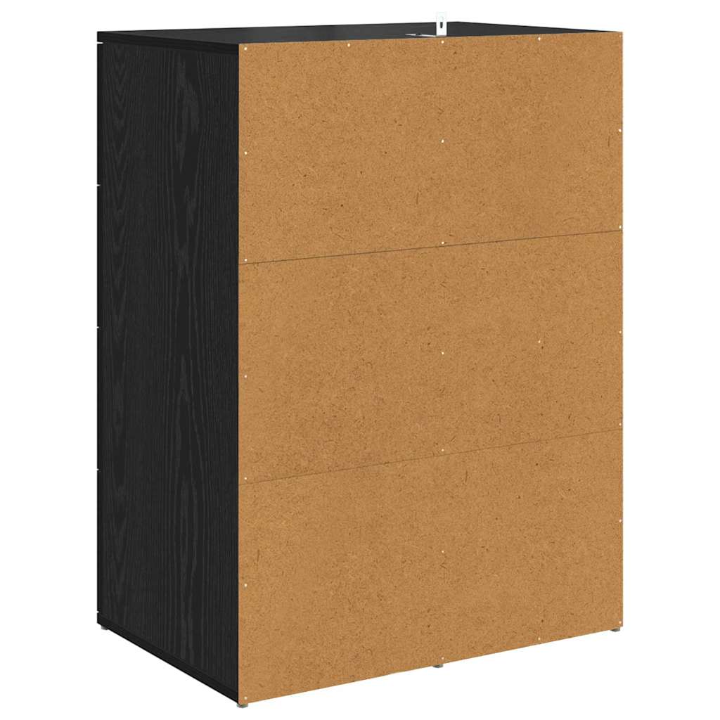 Sideboards with Drawer Corona 2 pcs Black Oak 59 x 39 x 80 cm
