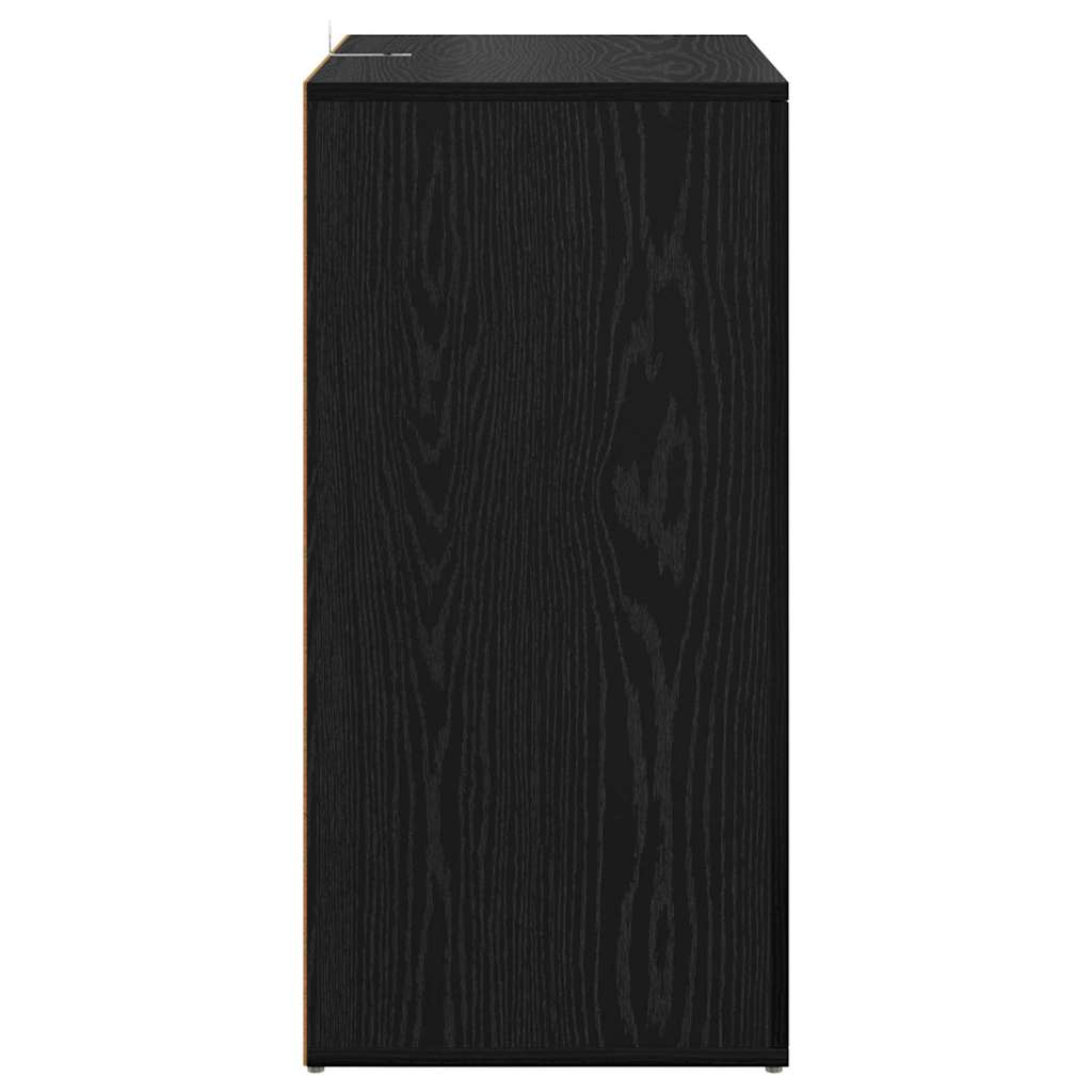 Sideboards with Drawer Corona 2 pcs Black Oak 59 x 39 x 80 cm