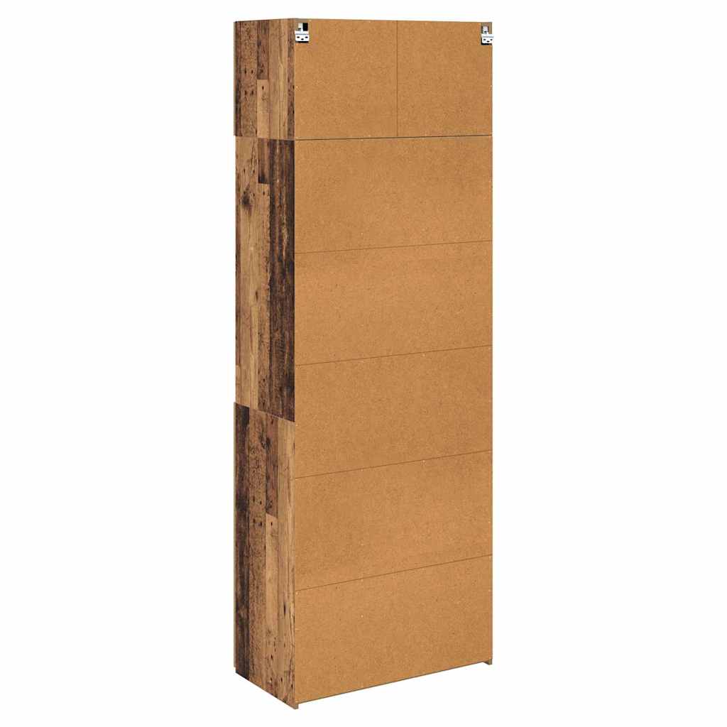 Storage Cabinet Old Wood 80 x 42.5 x 225 cm Engineered Wood