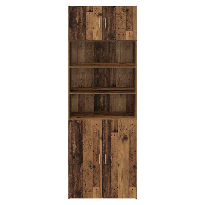 Storage Cabinet Old Wood 80 x 42.5 x 225 cm Engineered Wood