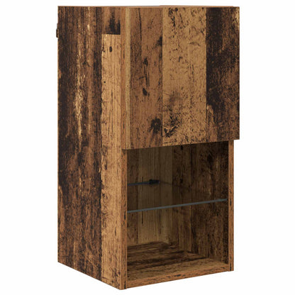 TV Wall Cabinets Wall-mounted 4 pcs Old Wood Engineered Wood