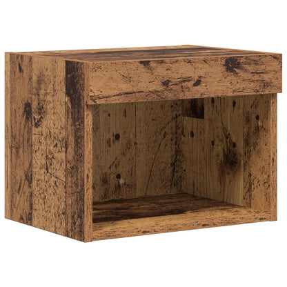 TV Wall Cabinets Wall-mounted 4 pcs Old Wood Engineered Wood
