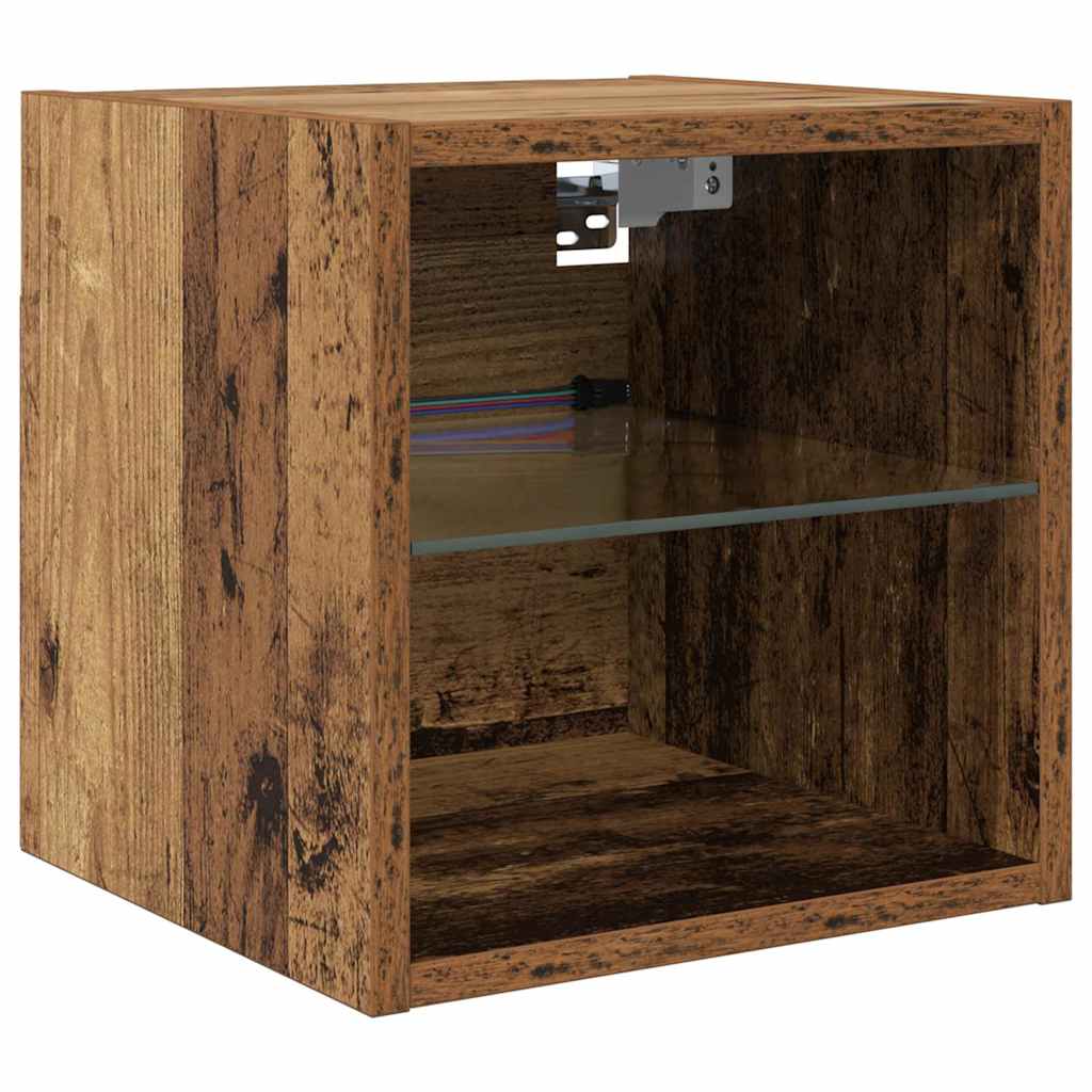 TV Wall Units 8 pcs Old Wood Engineered Wood