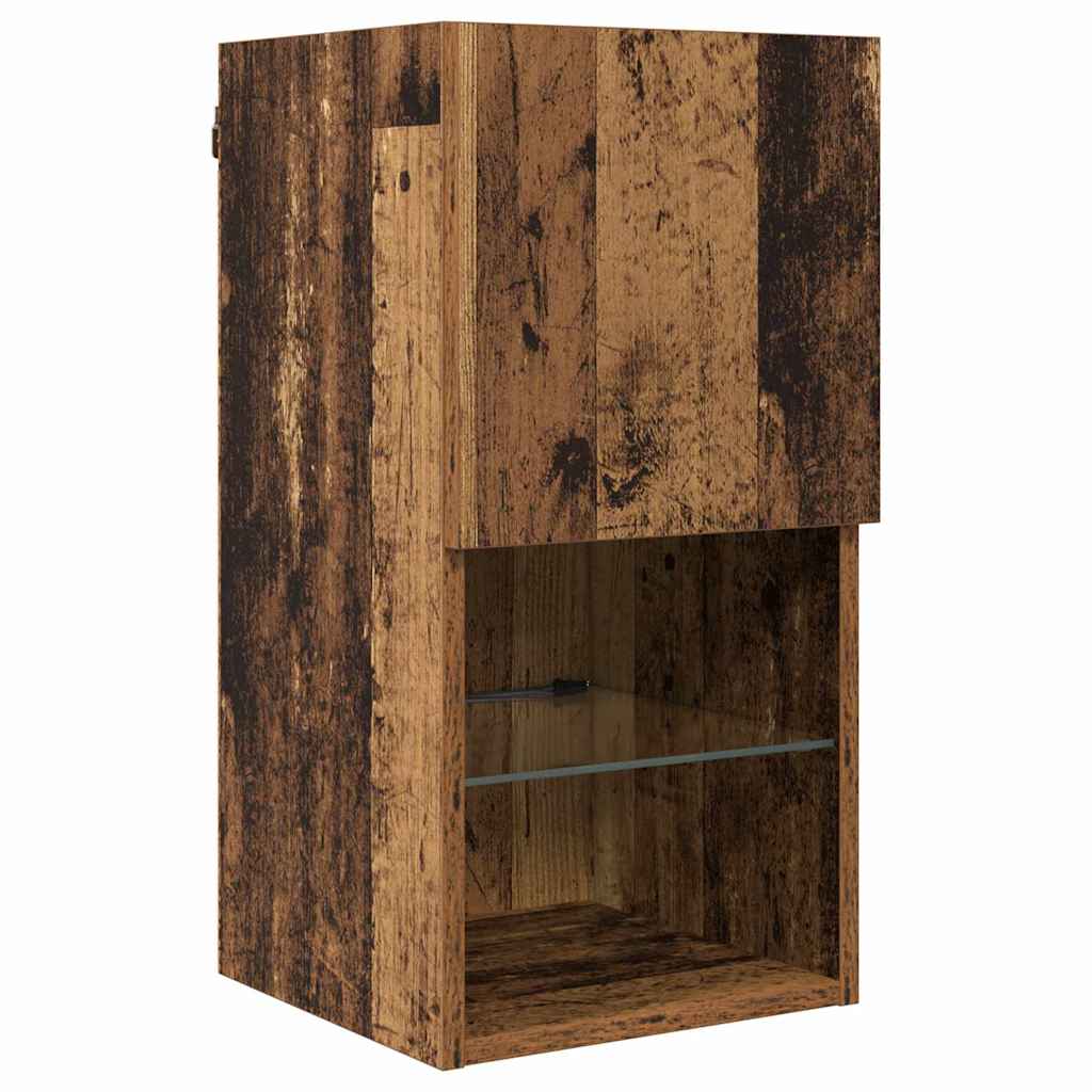 TV Wall Units 8 pcs Old Wood Engineered Wood