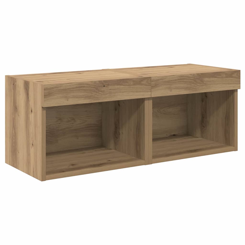 TV Wall Units 8 pcs Artisan Oak Engineered Wood