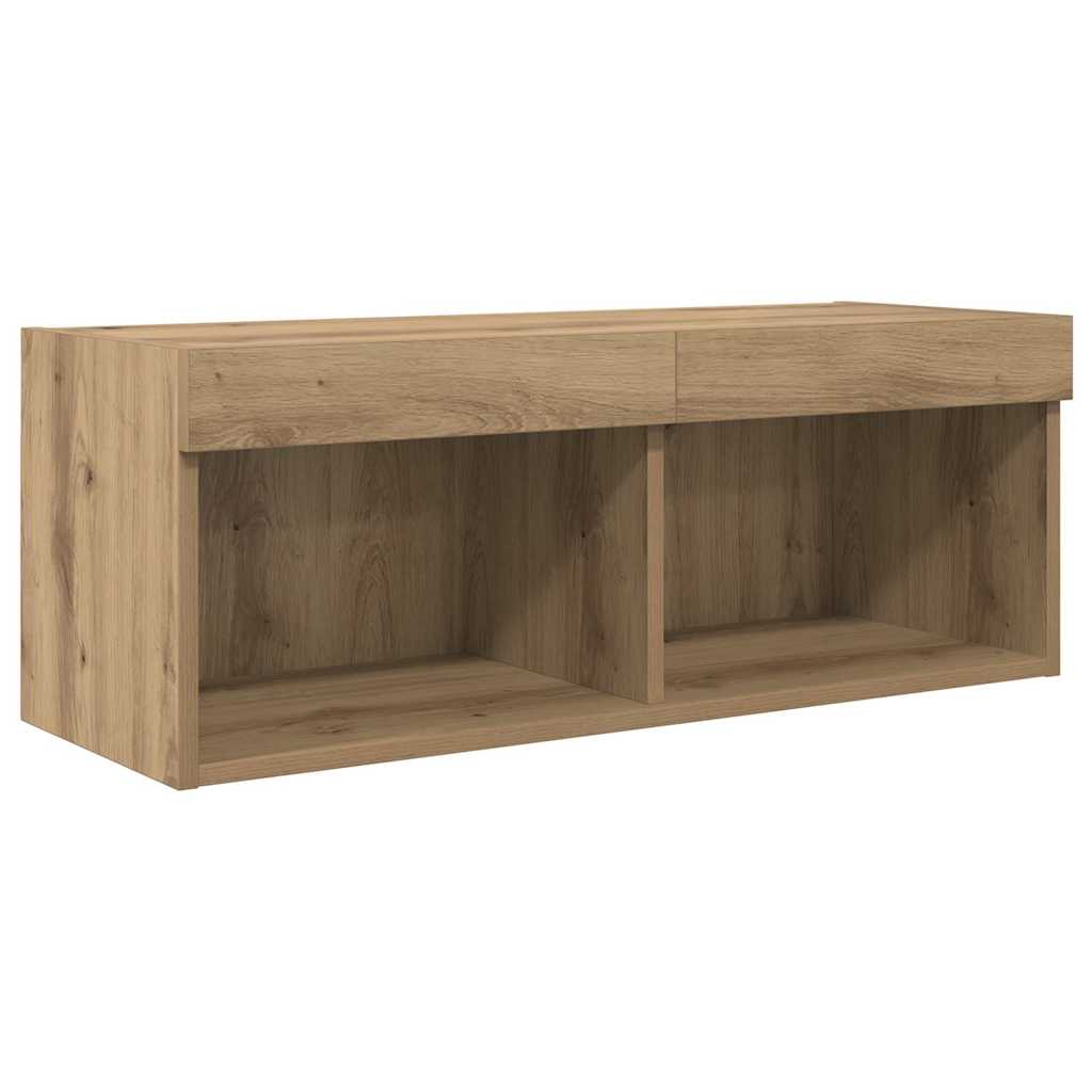 TV Wall Units Wall-mounted 4 pcs Artisan Oak Engineered Wood