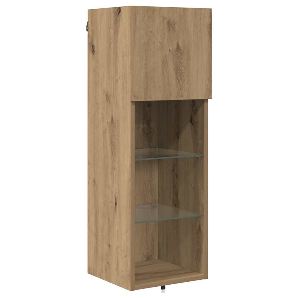 TV Wall Units Wall-mounted 4 pcs Artisan Oak Engineered Wood