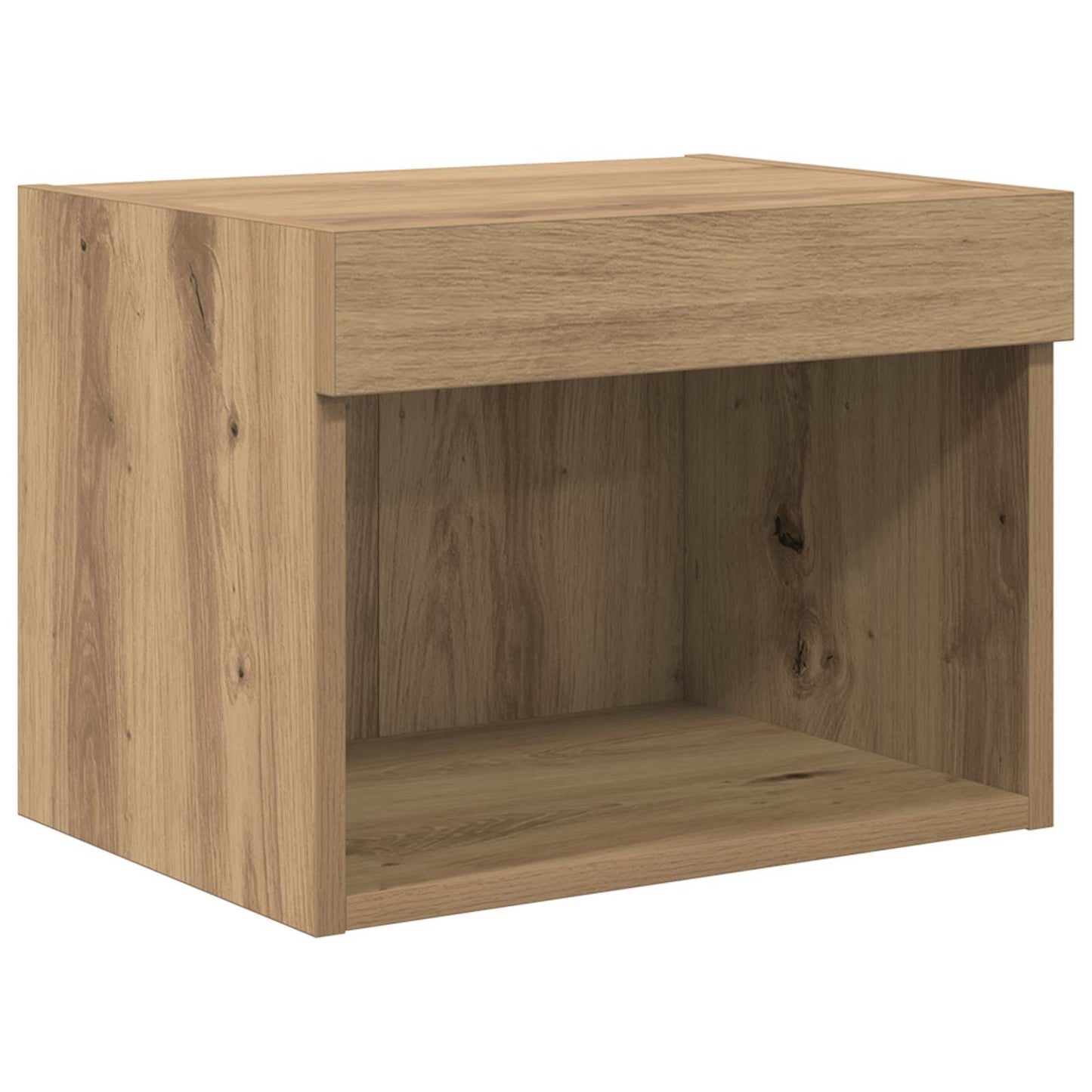 TV Wall Cabinet Set with LED 5 pcs Artisan Oak Engineered Wood