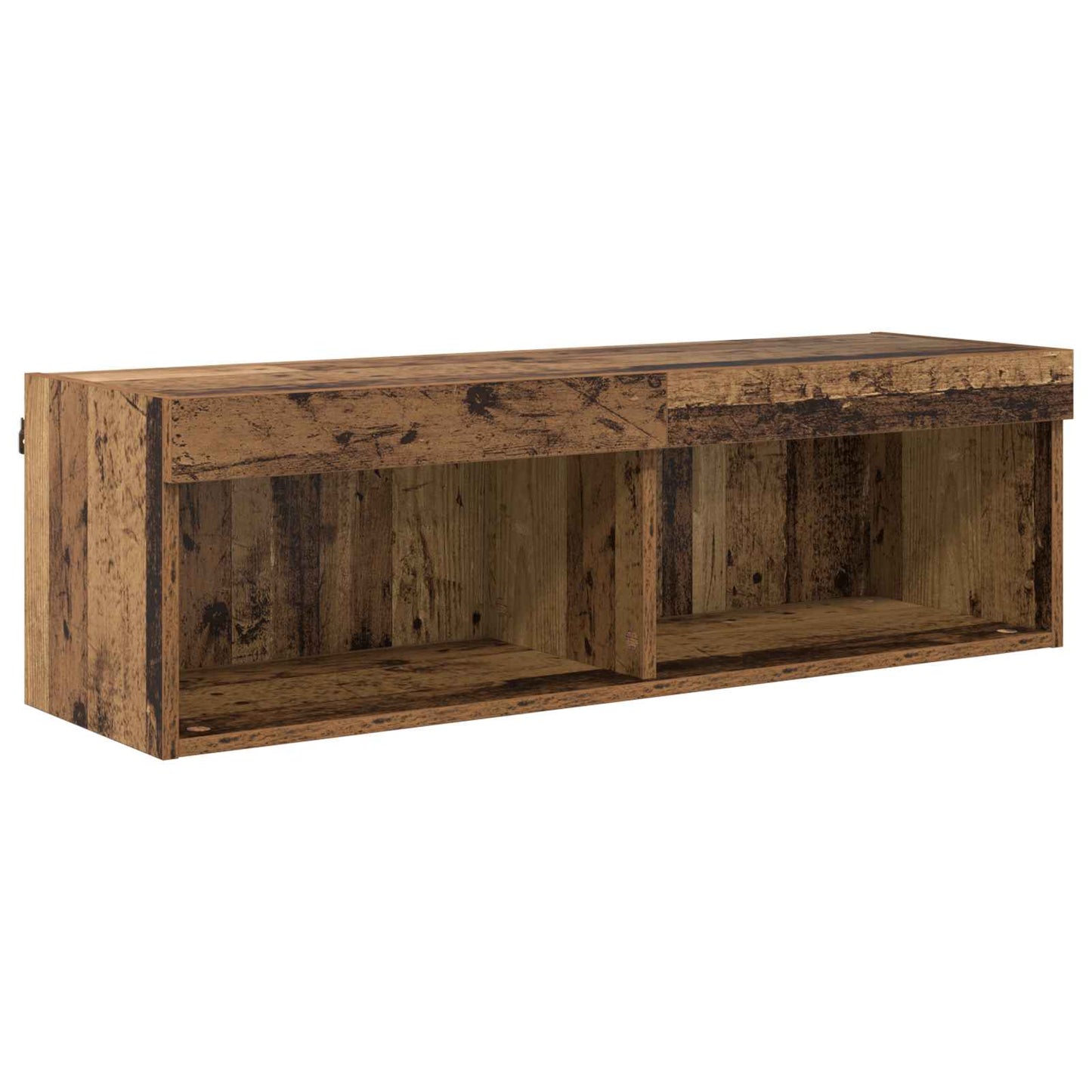 TV Wall Units with LED with LED 6 pcs Old Wood Engineered Wood