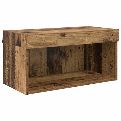 TV Wall Units with LED 6 pcs Old Wood Engineered Wood