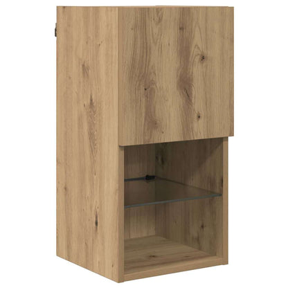 TV Wall Units with LED 6 pcs Artisan Oak Engineered Wood