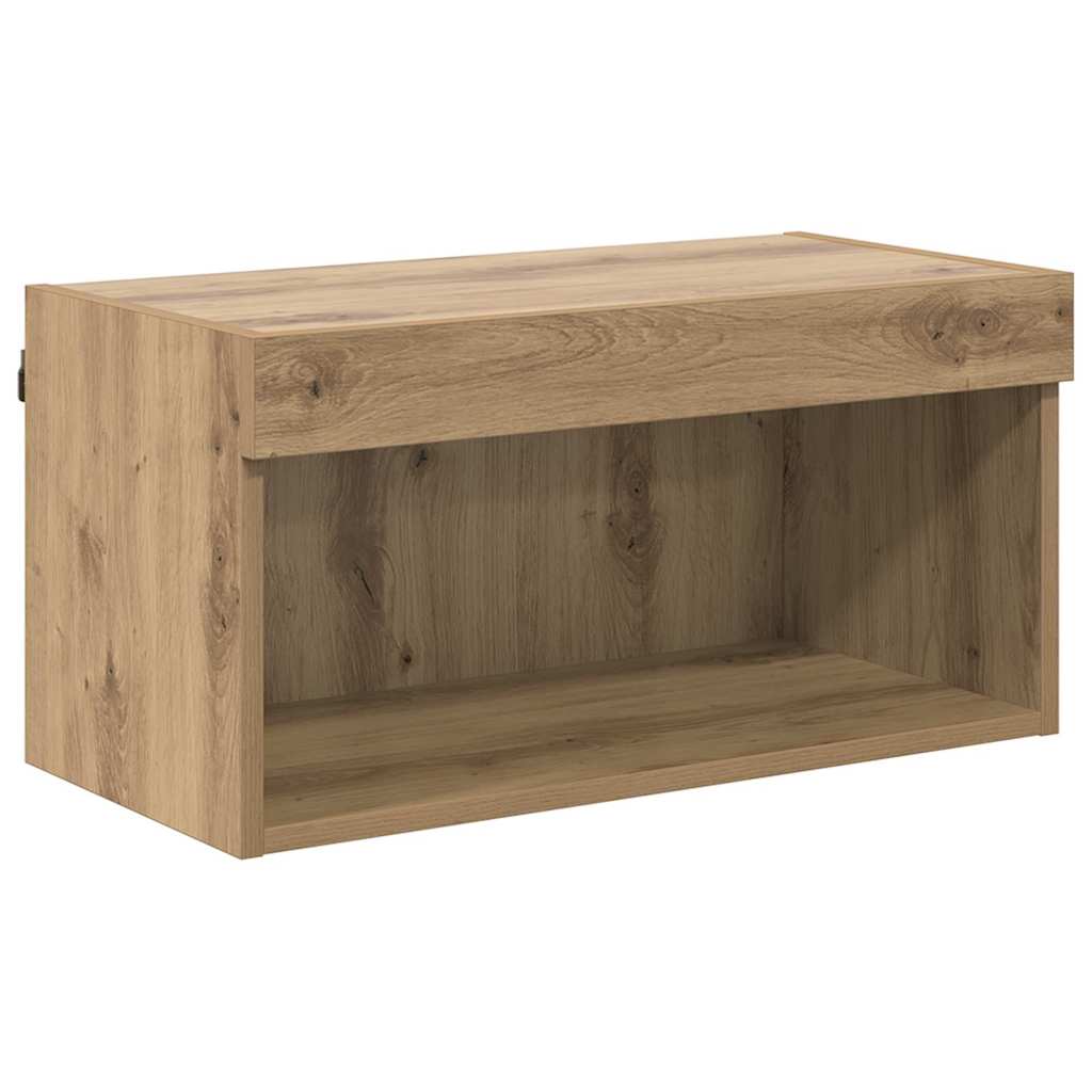 TV Wall Units with LED 6 pcs Artisan Oak Engineered Wood