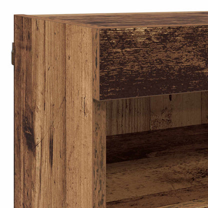 TV Wall Units with LED with LED 5 pcs Old Wood 80 x 30 x 40 cm