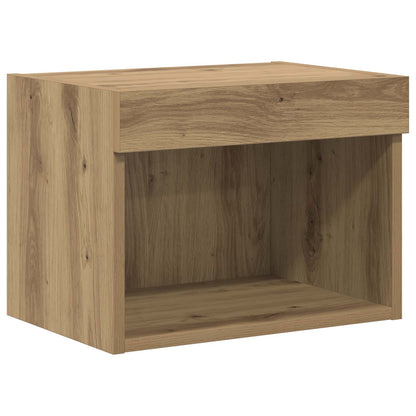 TV Wall Units with LED 5 pcs Artisan Oak 80 x 30 x 40 cm