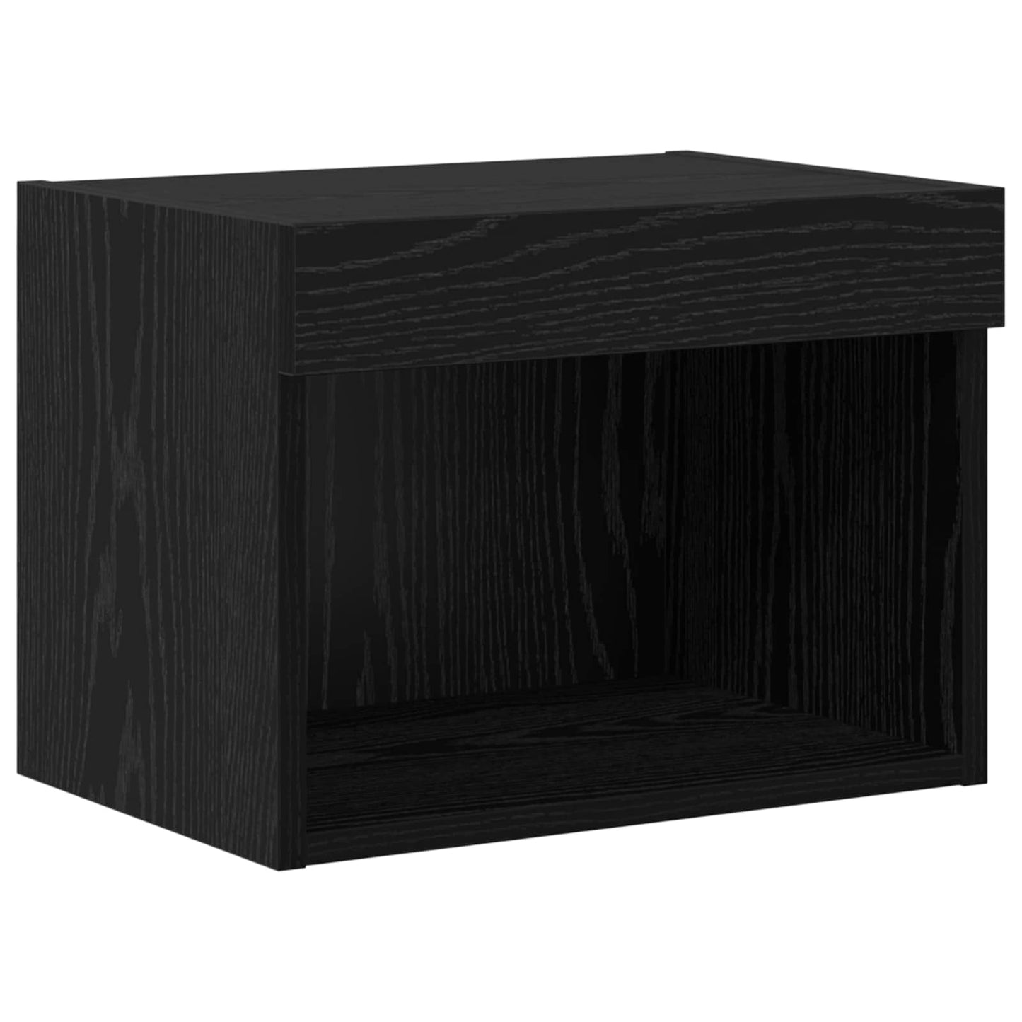 TV Wall Units with LED with LED 5 pcs Black Oak 80 x 30 x 40 cm