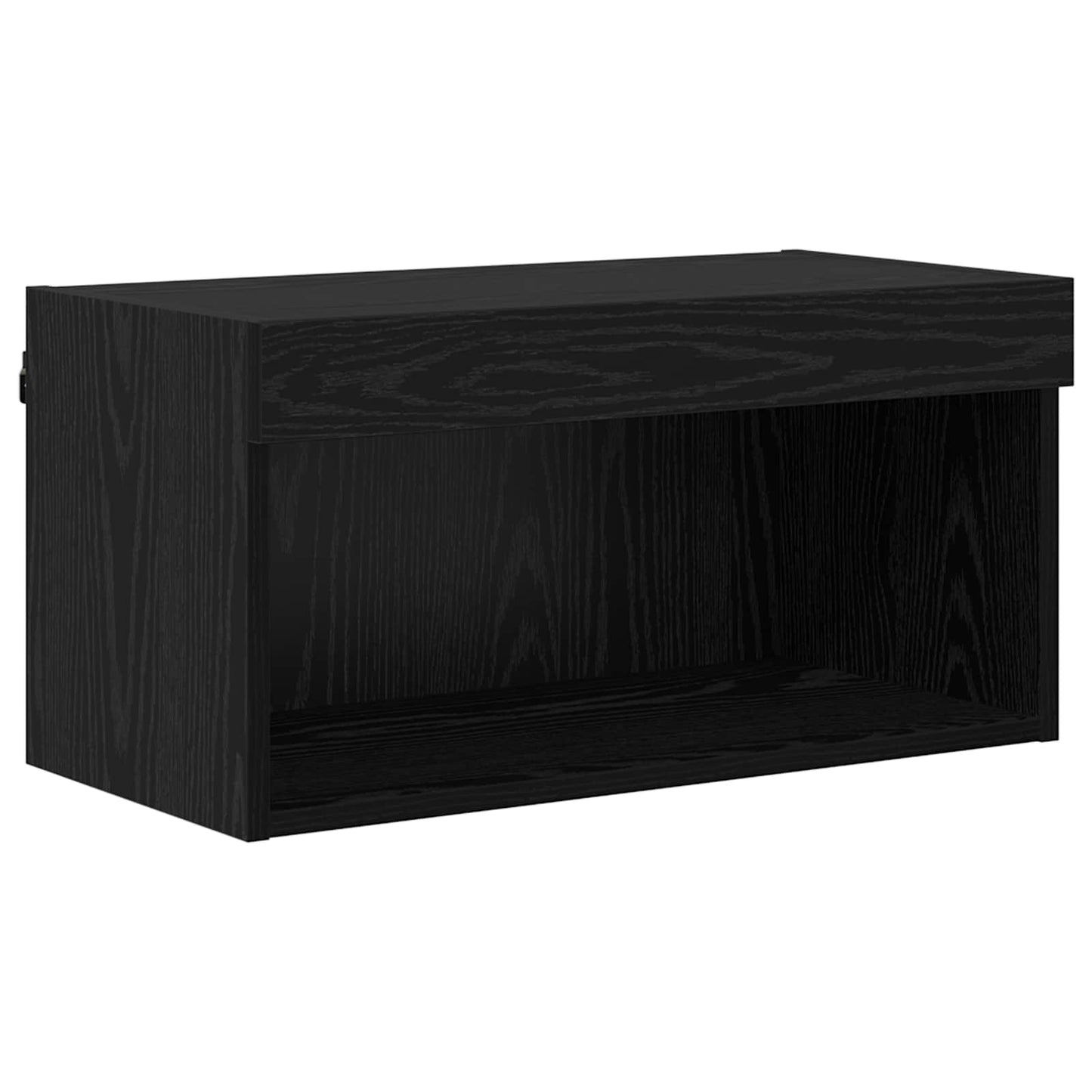 TV Wall Units with LED with LED 5 pcs Black Oak 80 x 30 x 40 cm