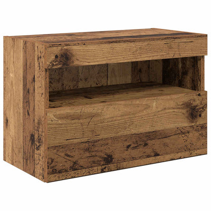 TV Wall Units Wall-mounted 6 pcs Old Wood Engineered Wood