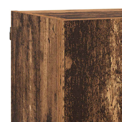 TV Wall Units with LED Old Wood Engineered Wood