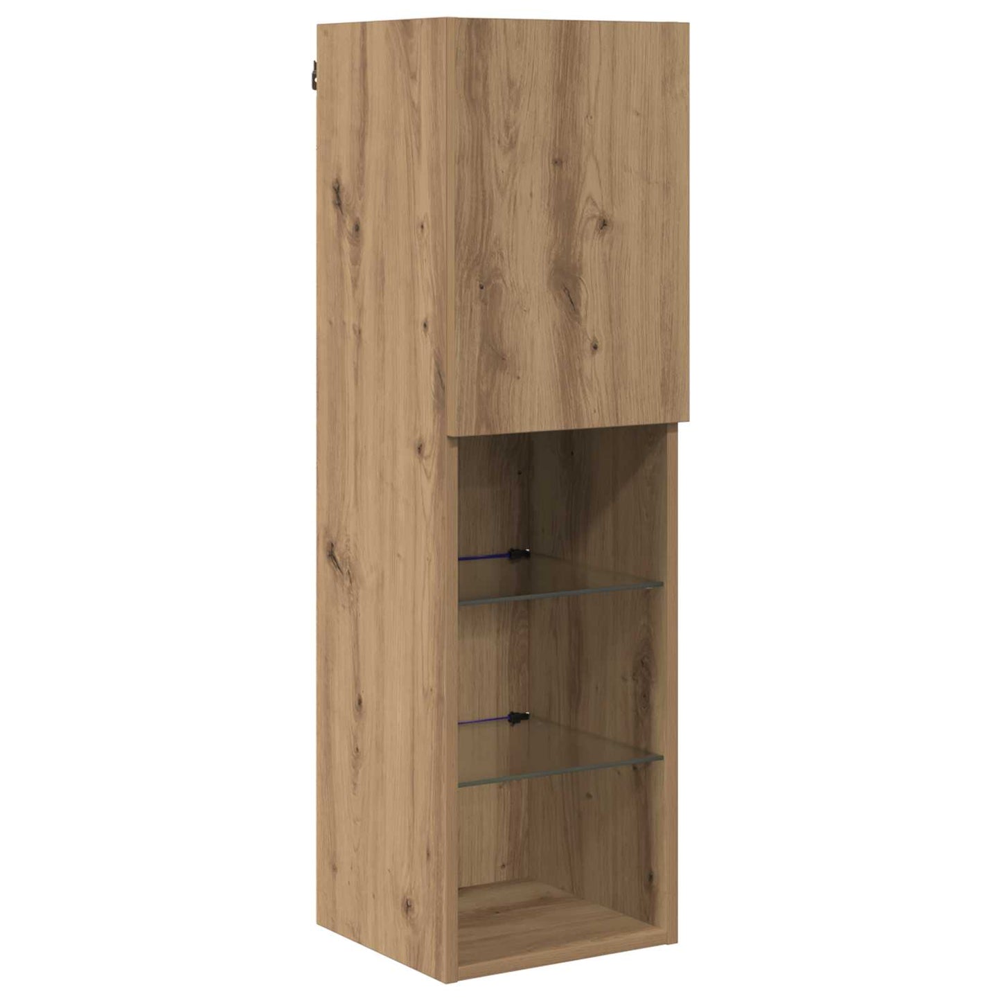TV Cabinet with LED 7 pcs Artisan Oak Engineered Wood