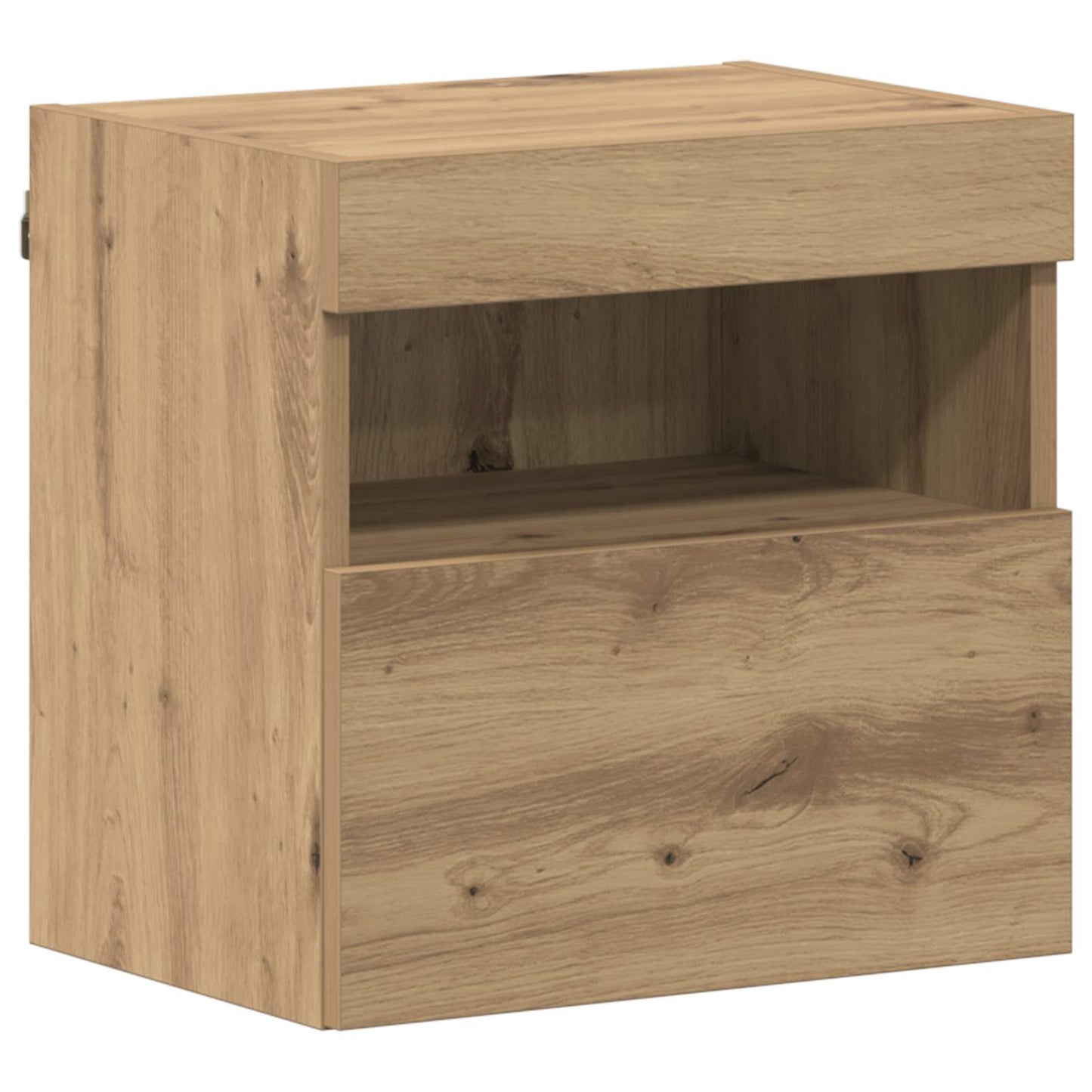TV Cabinet with LED 7 pcs Artisan Oak Engineered Wood