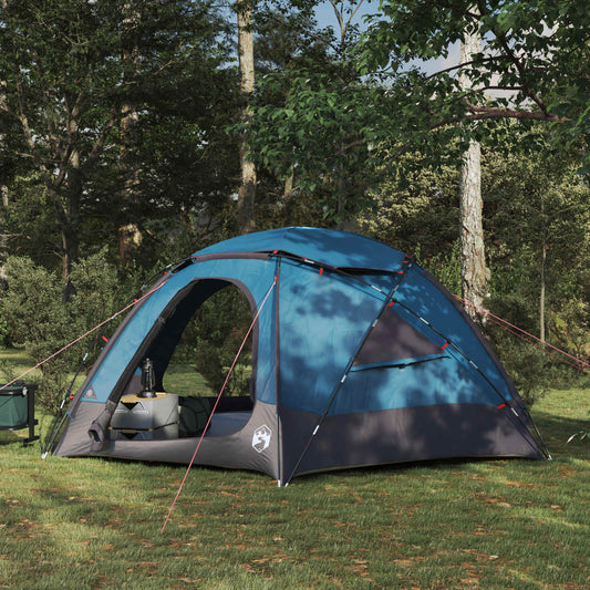 Dome Tent with Removable Rainfly Blue 4-Person