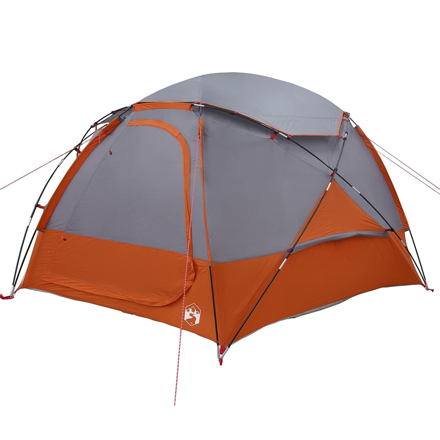 Dome Tent with Removable Rainfly Grey and Orange 4-Person