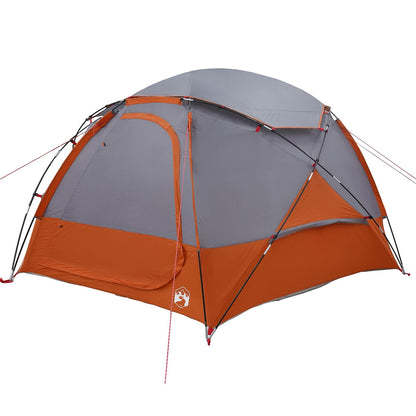 Dome Tent with Removable Rainfly Grey and Orange 4-Person