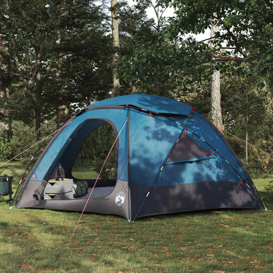 Dome Tent with Removable Rainfly Blue 8-Person