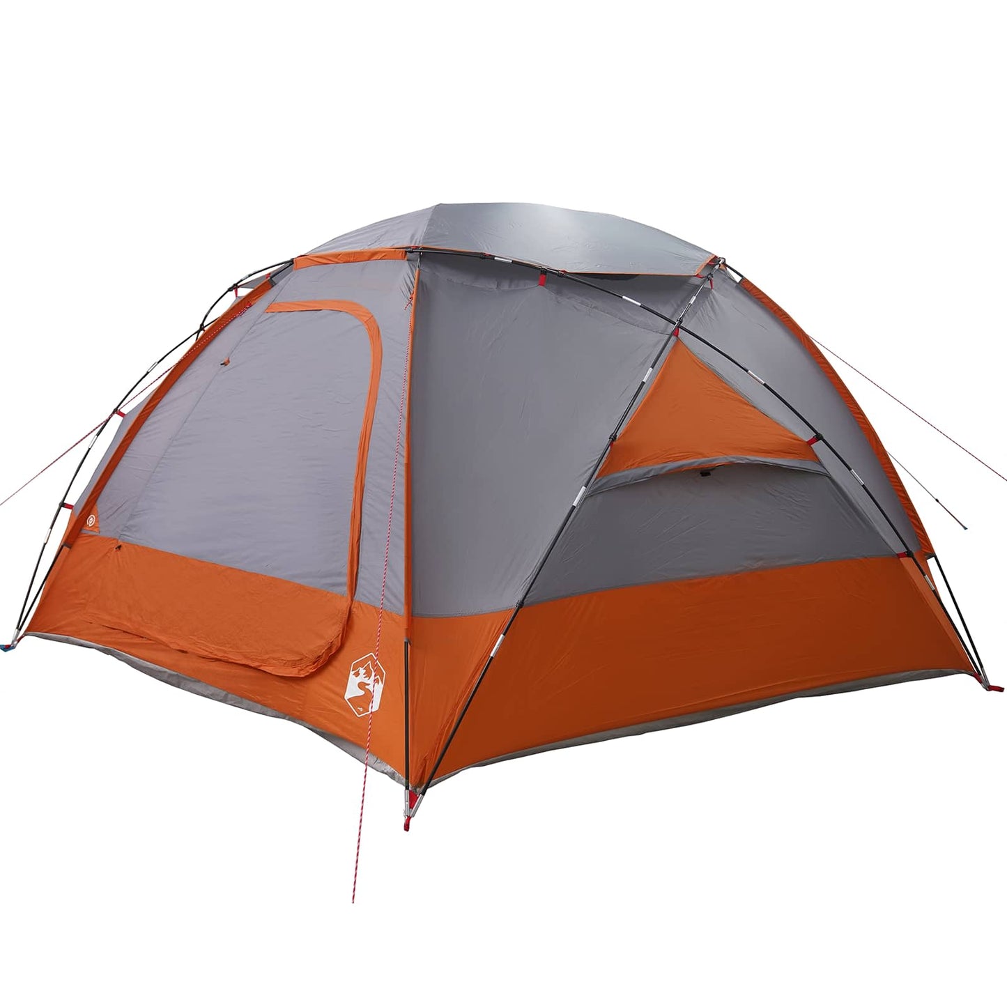 Dome Tent with Removable Rainfly Grey and Orange 8-Person