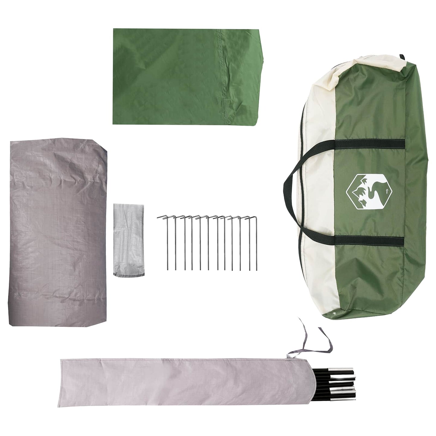 Dome Tent with Removable Rainfly Green 12-Person