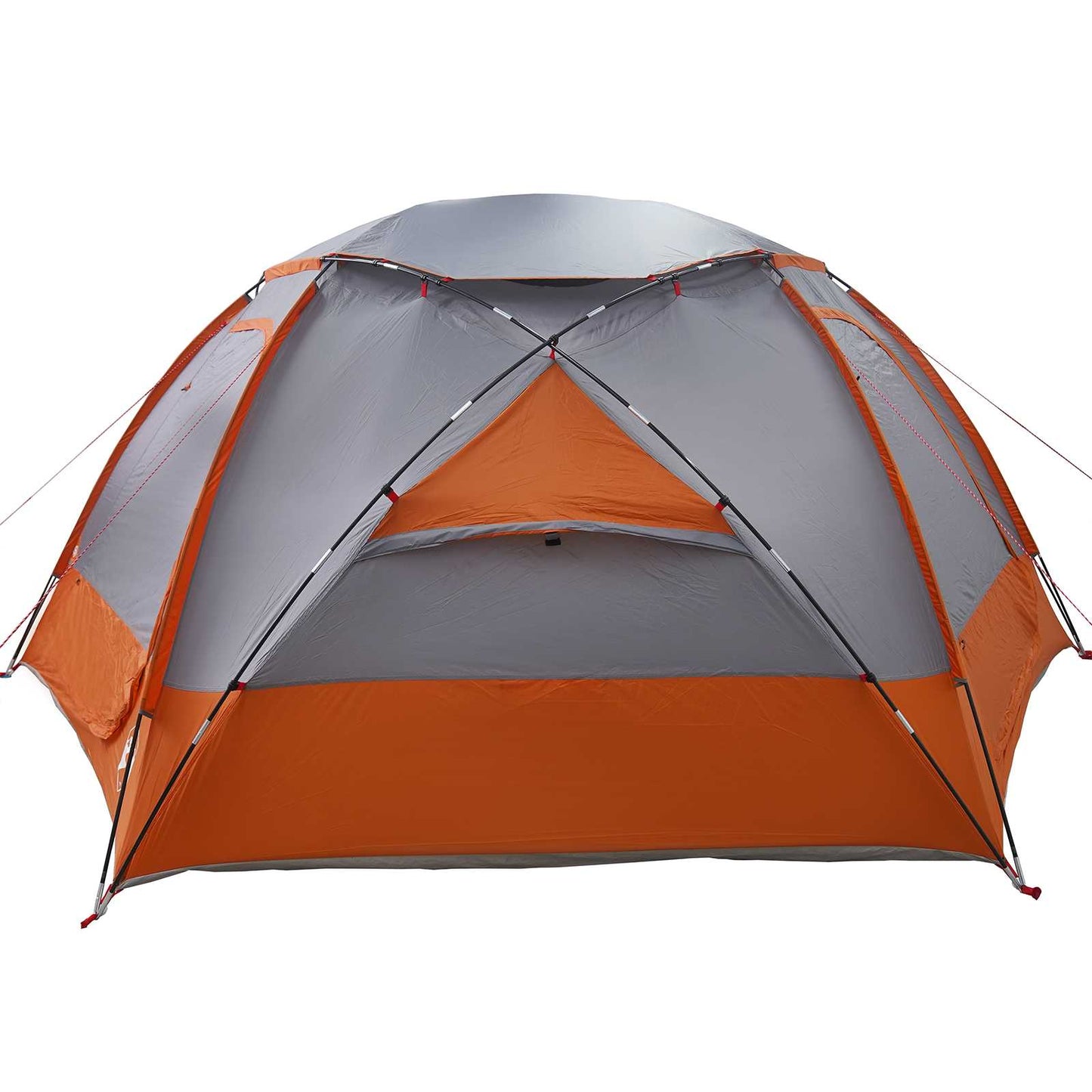 Dome Tent with Removable Rainfly Grey and Orange 12-Person
