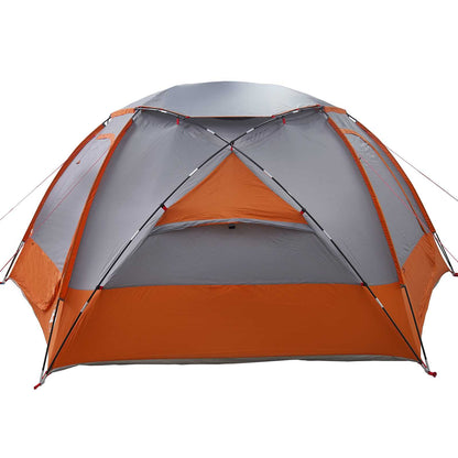 Dome Tent with Removable Rainfly Grey and Orange 12-Person
