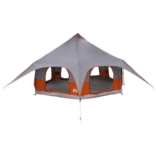 Family Tent Grey and Orange 10-Person