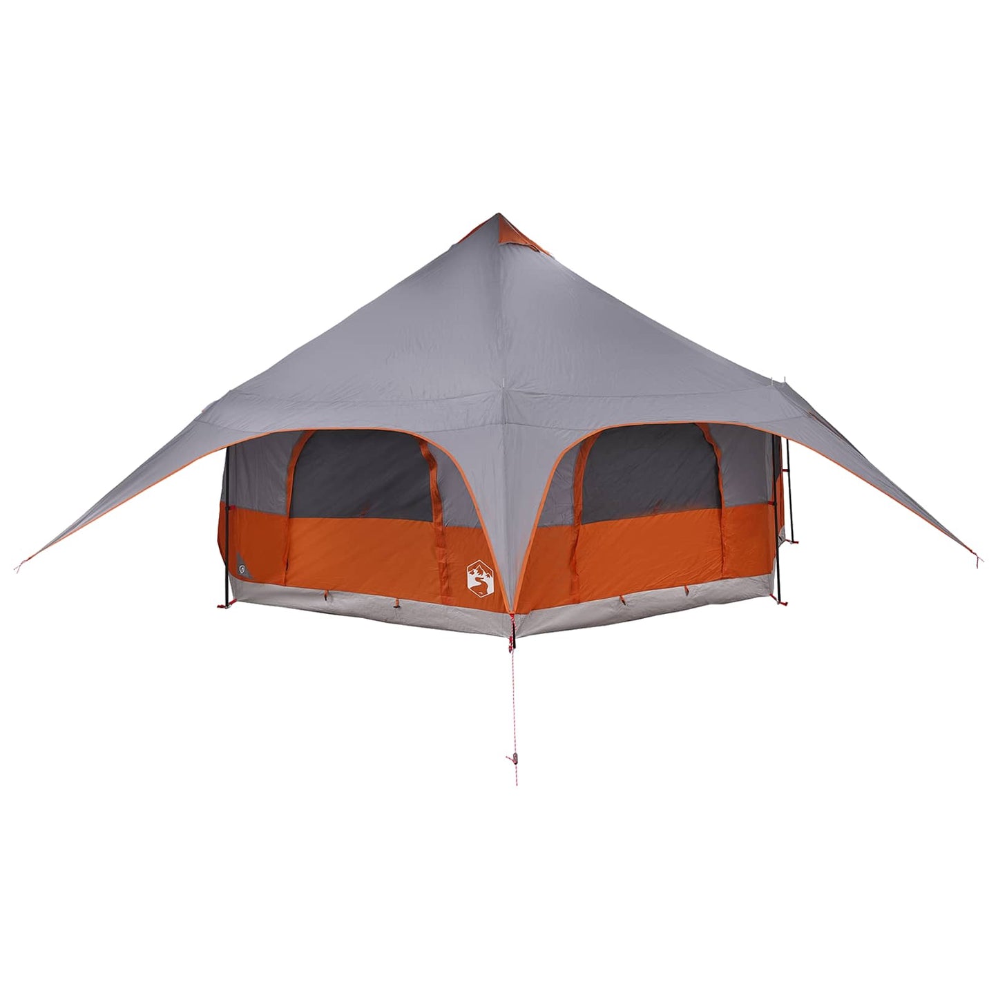 Family Tent Grey and Orange 10-Person