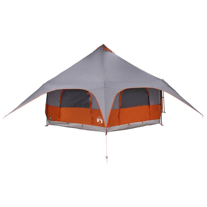 Family Tent Grey and Orange 10-Person