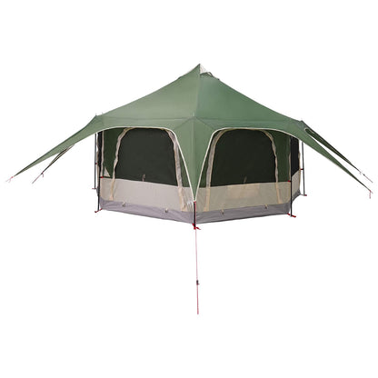 Family Tent Green 5-Person 185T Polyester with PU Coating