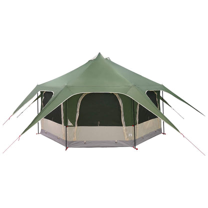 Family Tent Green 5-Person 185T Polyester with PU Coating
