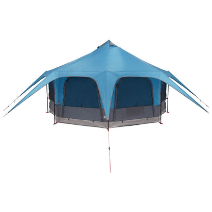 Family Tent Blue 5-Person 185T Polyester with PU Coating