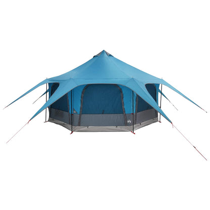 Family Tent Blue 5-Person 185T Polyester with PU Coating